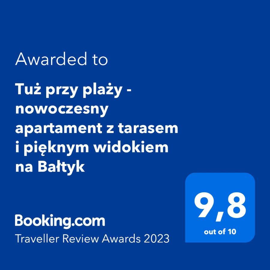 Tuz Przy Plazy - Nowoczesny Apartament Z Tarasem I Pieknym Widokiem Na Baltyk 梅尔诺 外观 照片